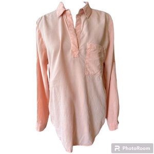 Cloth and Stone Blouse Roll Up Pullover Top